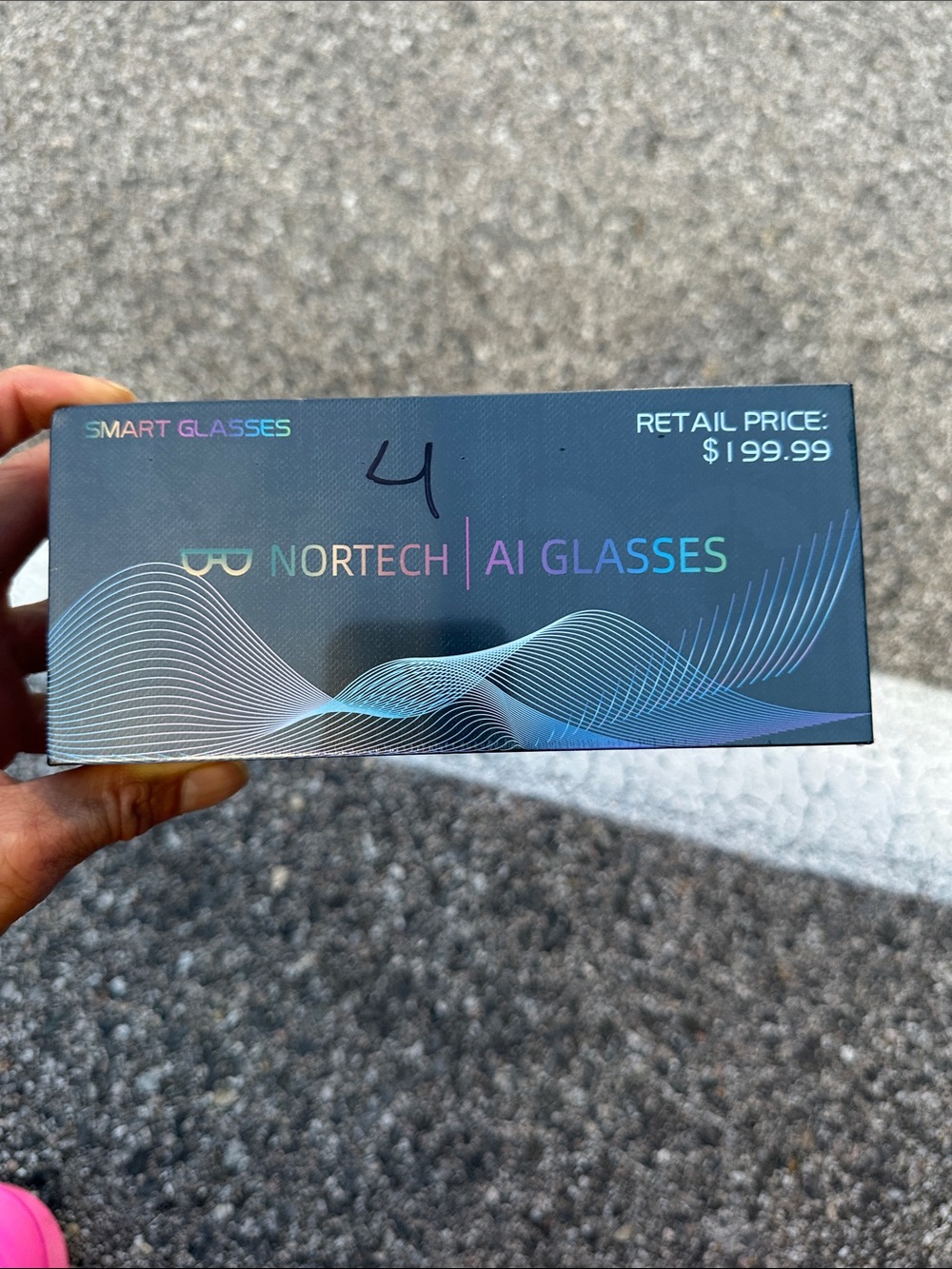 AI Smart Glasses — Black